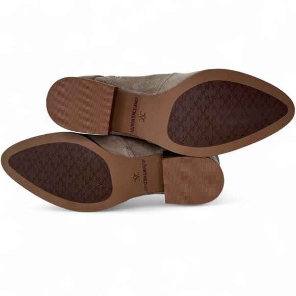 Johnston & Murphy Women's Trista Pointed Toe Zip Ankle Booties, Sz 7, NWOB Taupe - Picture 11 of 16